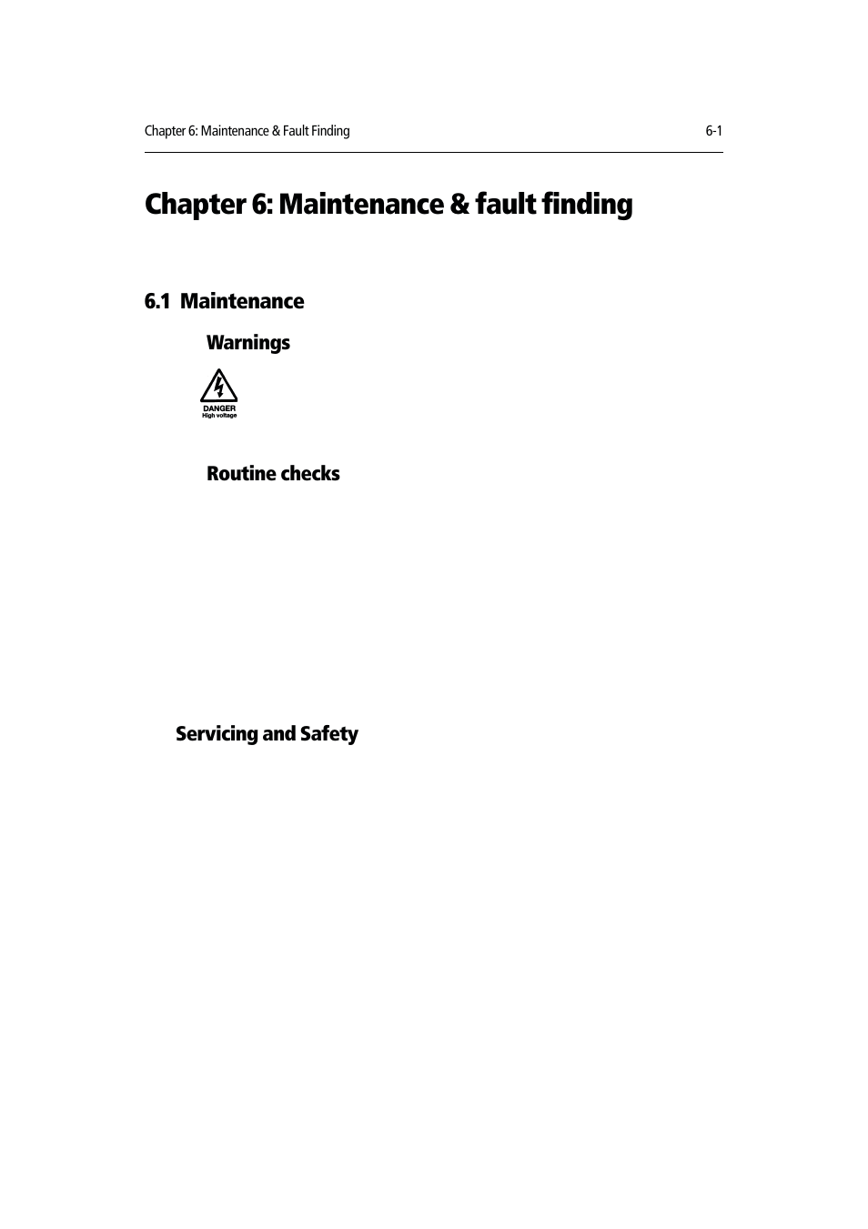 Chapter 6: maintenance & fault finding, 1 maintenance | Raymarine Chartplotter User Manual | Page 86 / 101