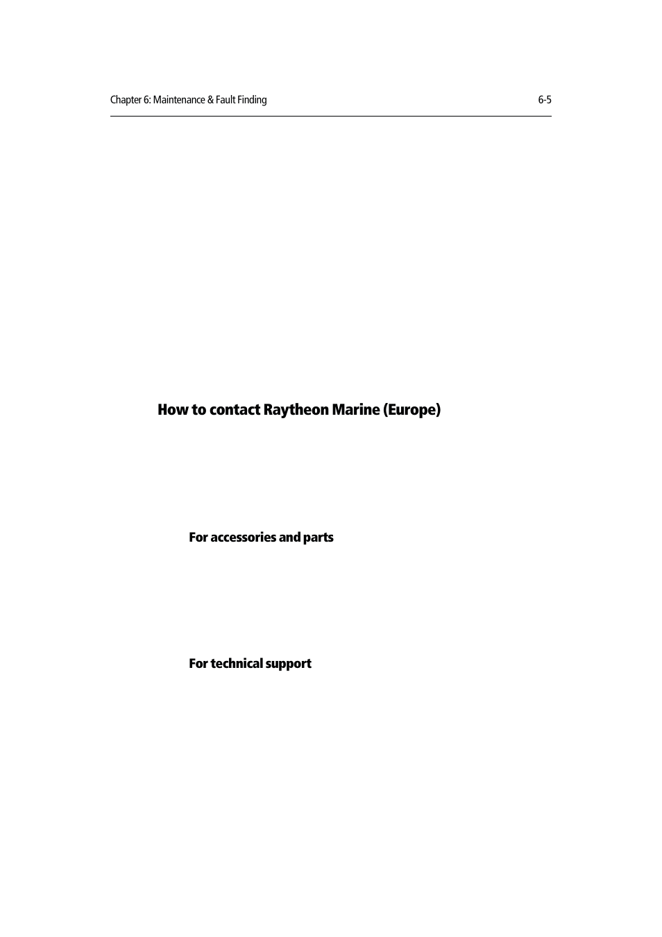 How to contact raytheon marine (europe) | Raymarine Chartplotter User Manual | Page 90 / 101