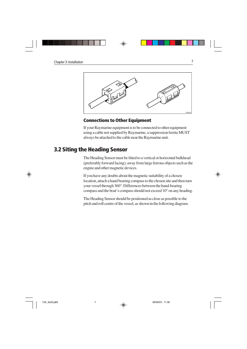 2 siting the heading sensor, Connections to other equipment | Raymarine Heading Sensor User Manual | Page 13 / 24