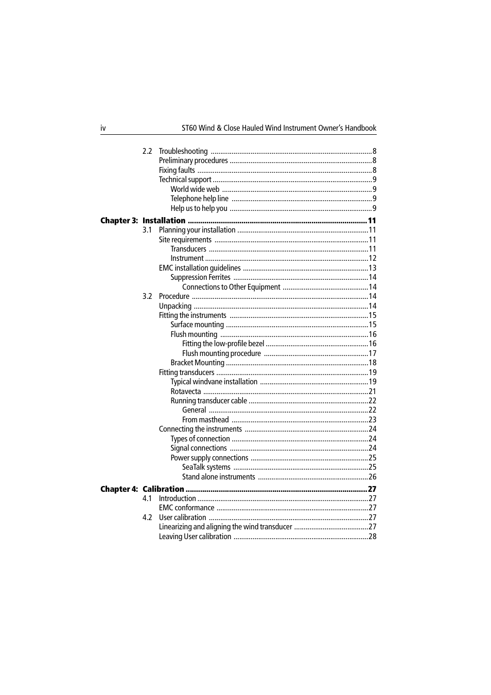 Raymarine Wind & Close Hauled Wind Instrument ST60 User Manual | Page 6 / 52