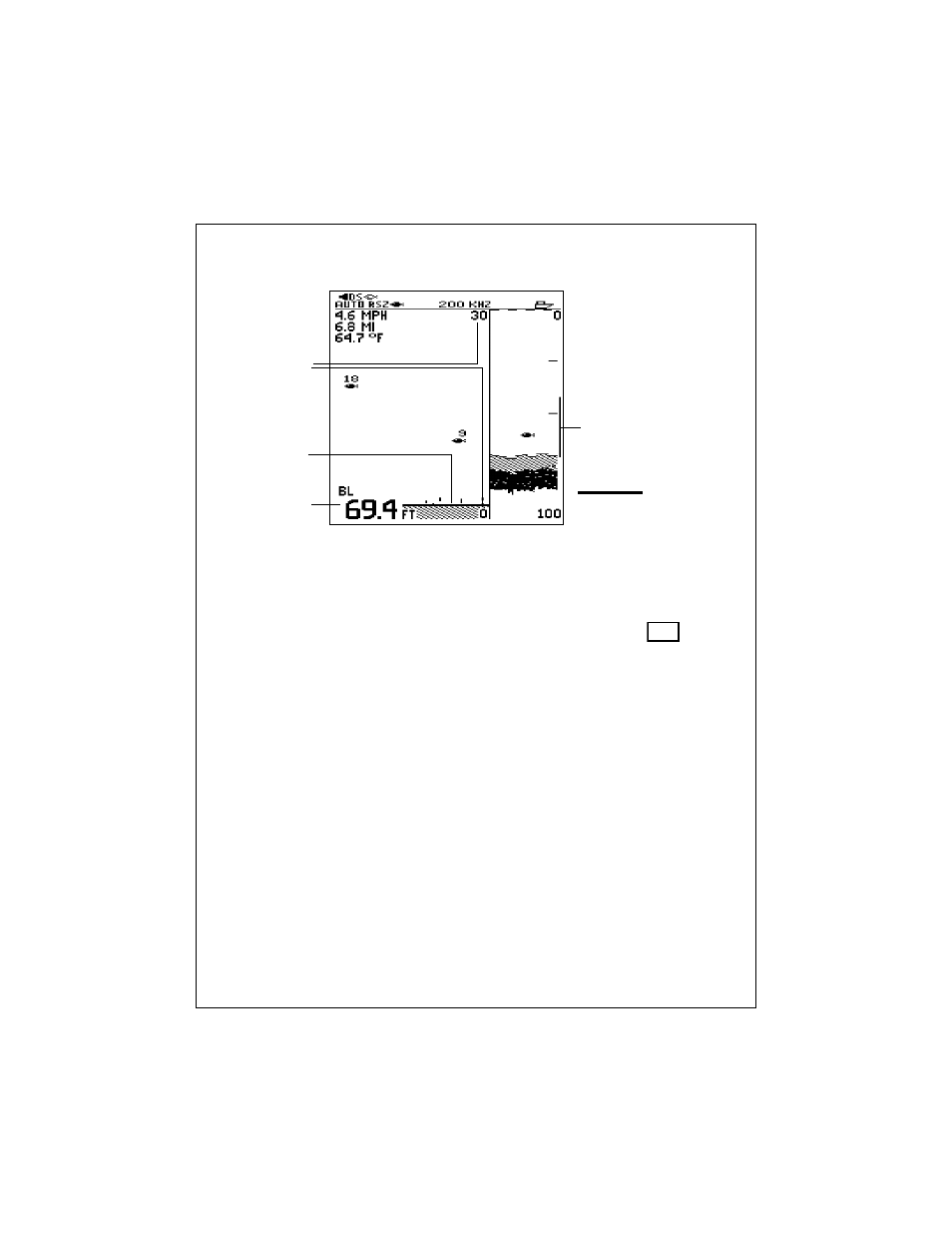 Bottom lock mode | Raymarine L470 User Manual | Page 60 / 102