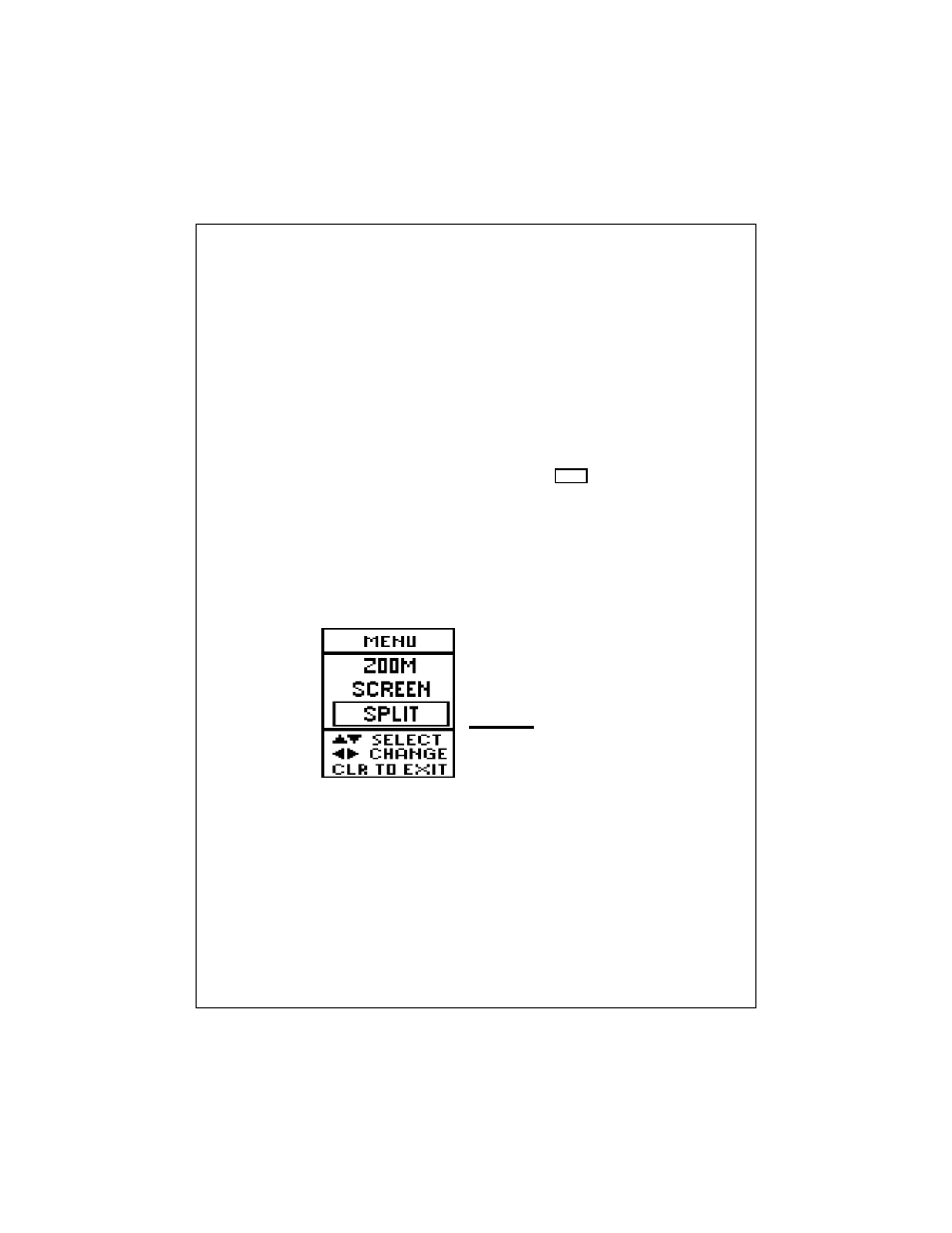 Zoom screen split/full menu item | Raymarine L470 User Manual | Page 78 / 102