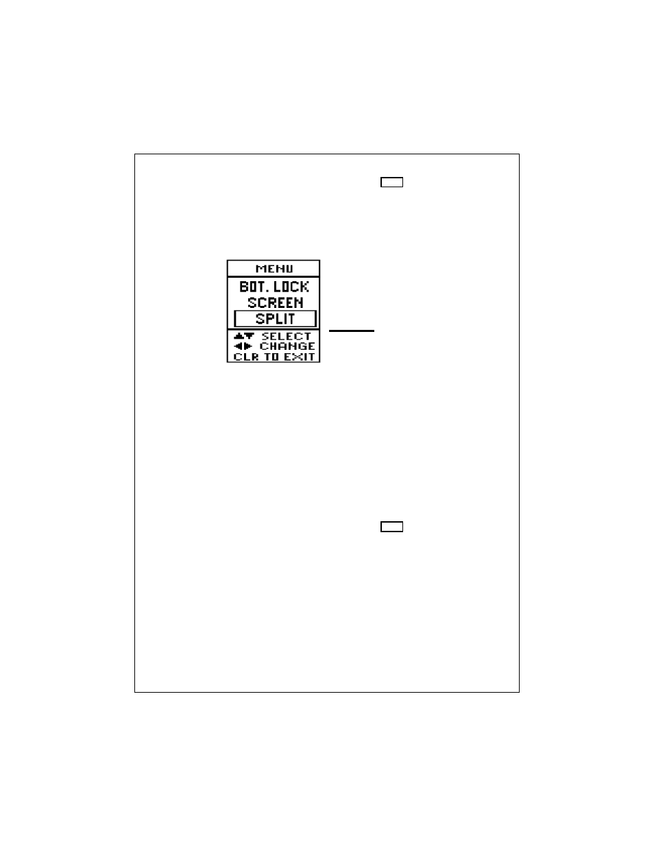 Bottom lock split/full menu item | Raymarine L470 User Manual | Page 80 / 102