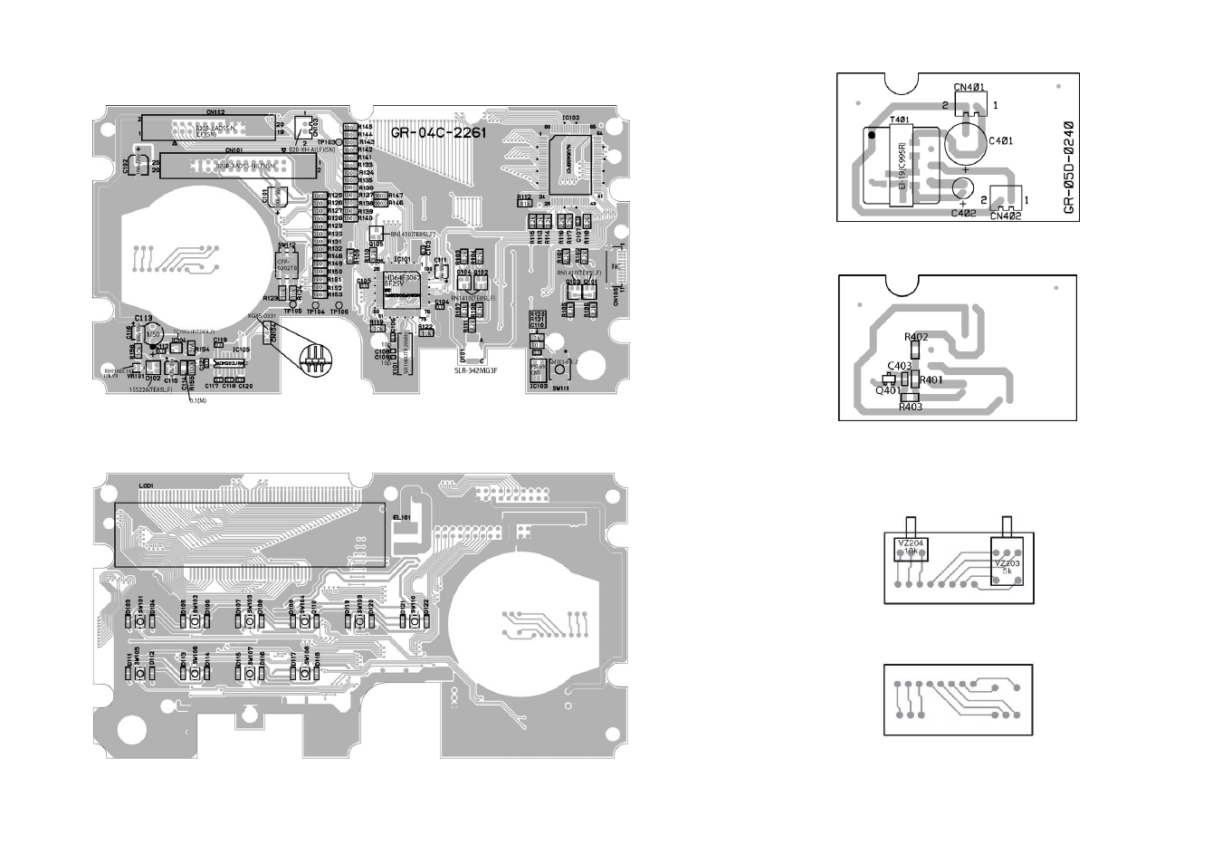 10 cpu pcb parts layout | Raymarine Ray430 User Manual | Page 53 / 54