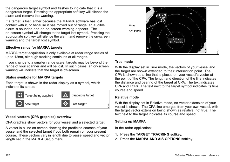 Raymarine C140w User Manual | Page 126 / 222