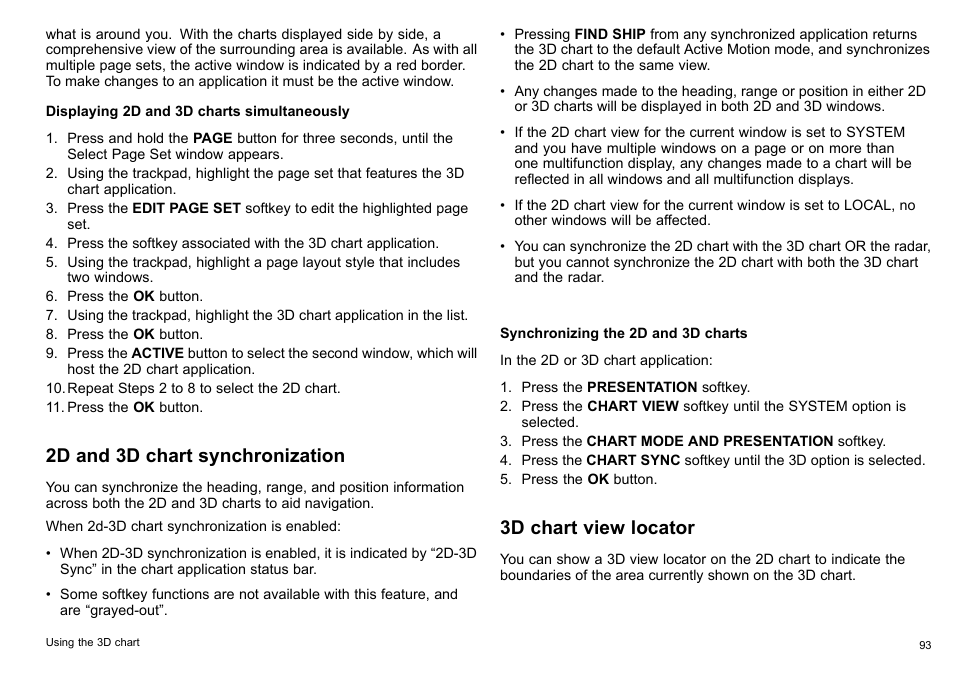 2d and 3d chart synchronization, 3d chart view locator | Raymarine C140w User Manual | Page 93 / 222