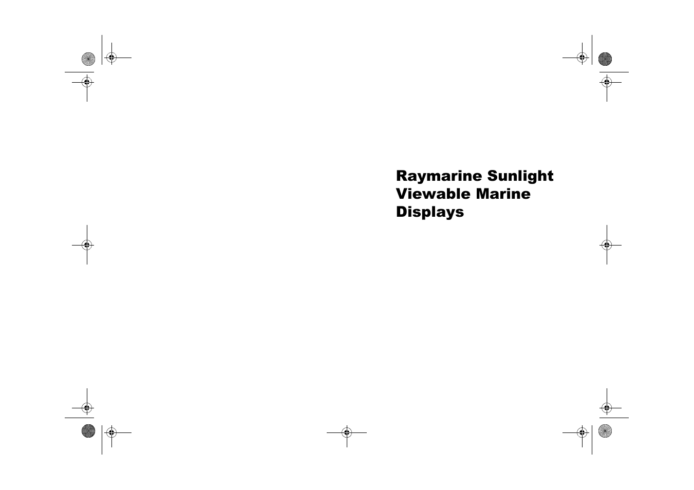 Raymarine Viewable Marine Displays User Manual | 38 pages