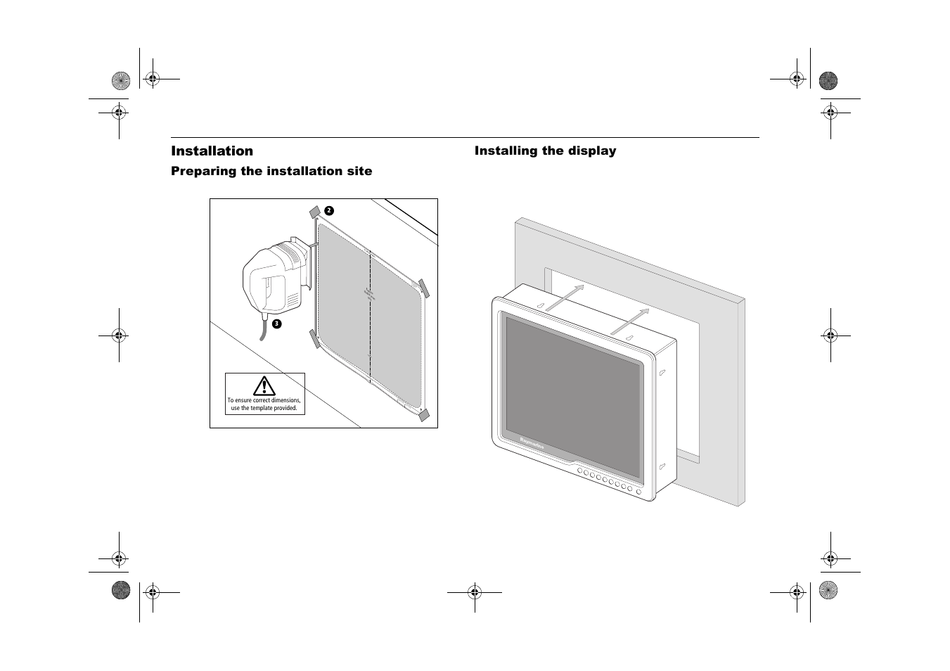 Installation | Raymarine Viewable Marine Displays User Manual | Page 20 / 38