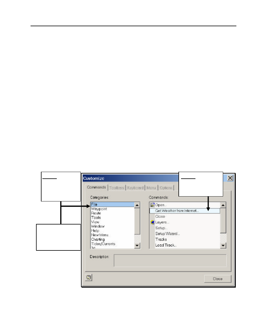 Commands tab | Raymarine Marine GPS System User Manual | Page 59 / 188