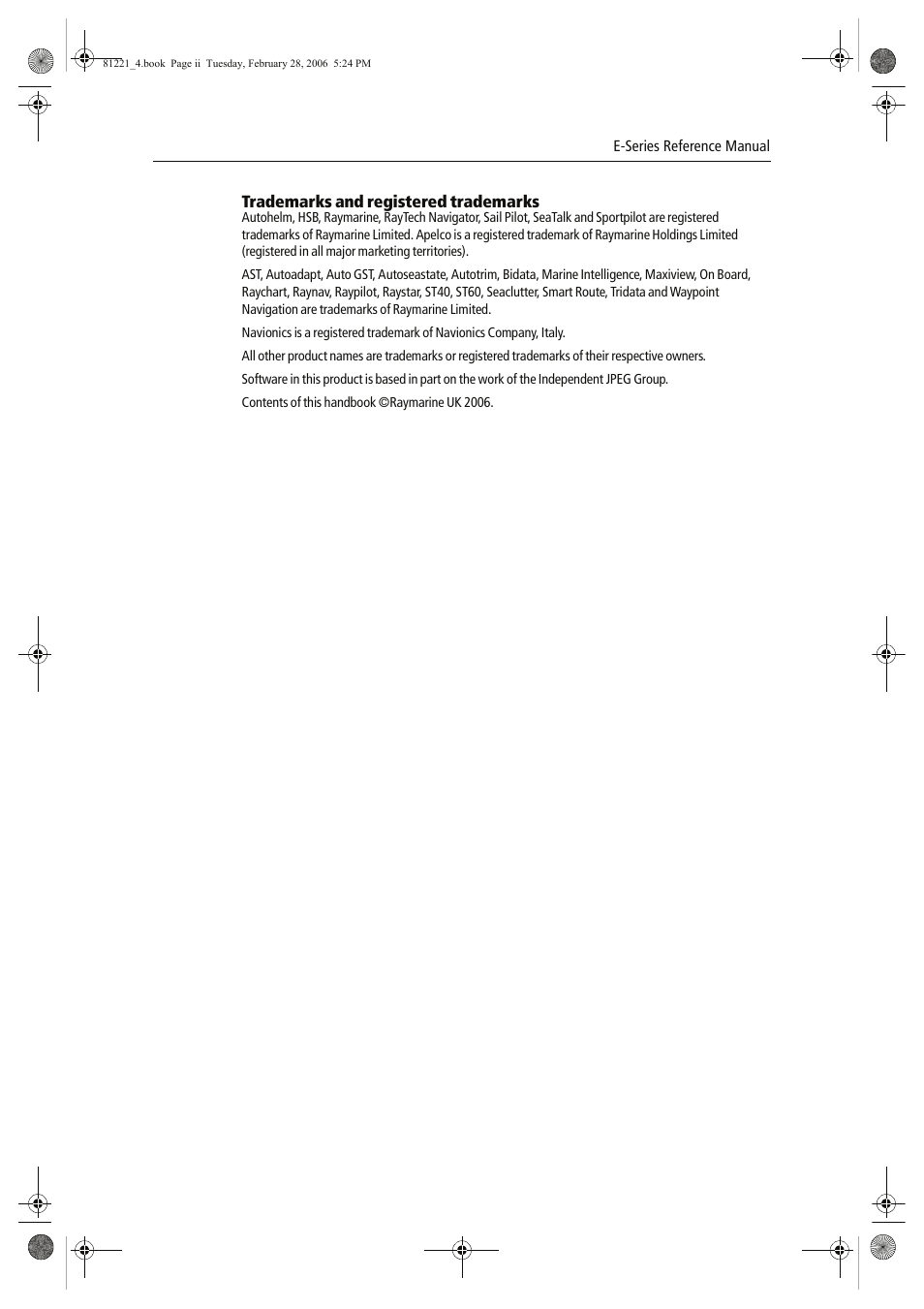 Raymarine C Series User Manual | Page 2 / 244