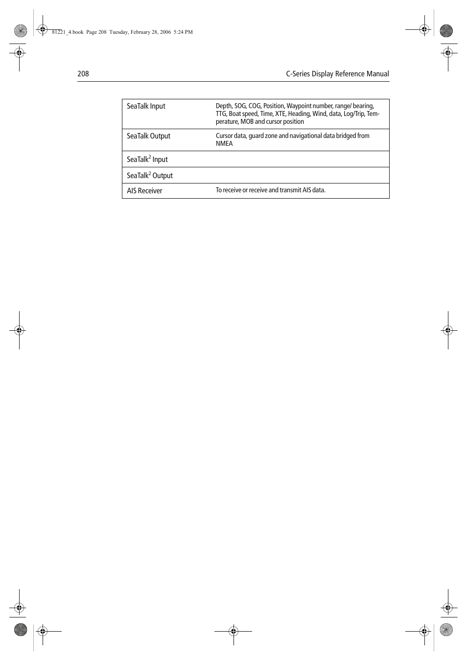 Raymarine C Series User Manual | Page 222 / 244