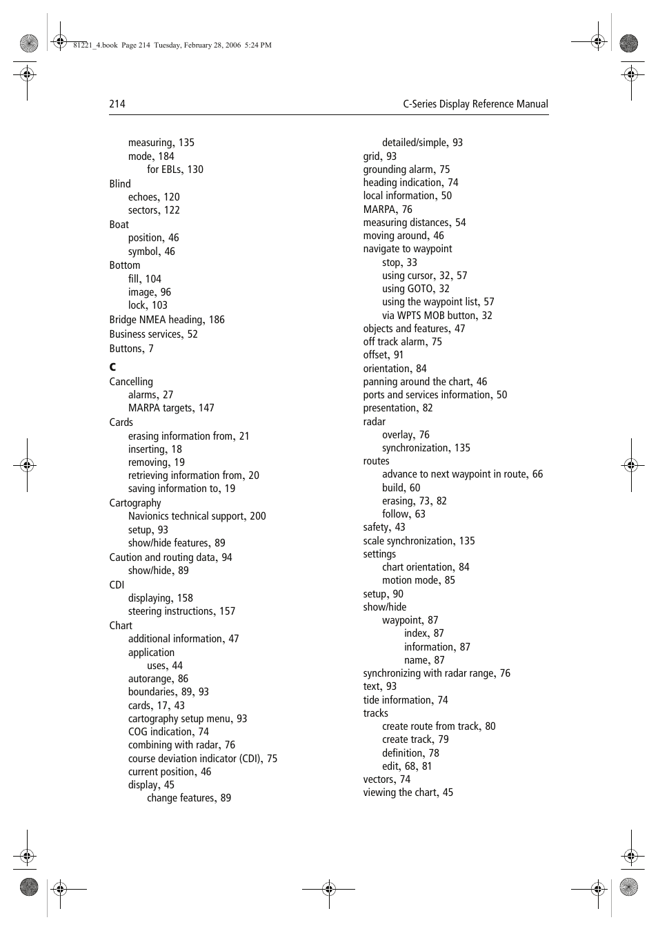 Raymarine C Series User Manual | Page 228 / 244