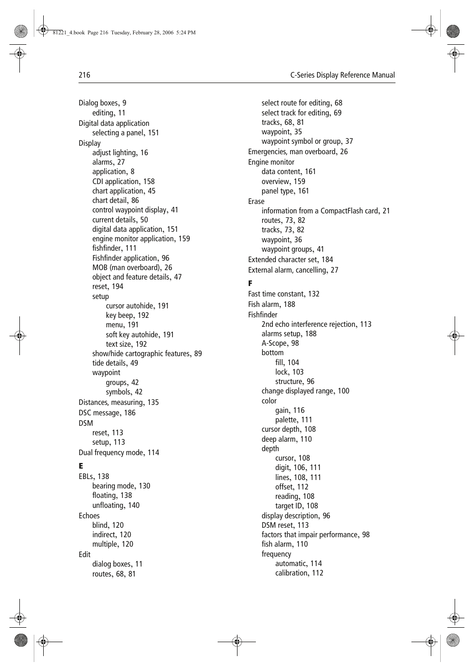 Raymarine C Series User Manual | Page 230 / 244