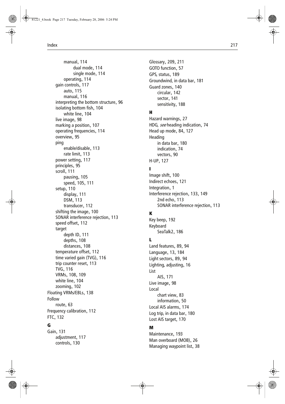 Raymarine C Series User Manual | Page 231 / 244