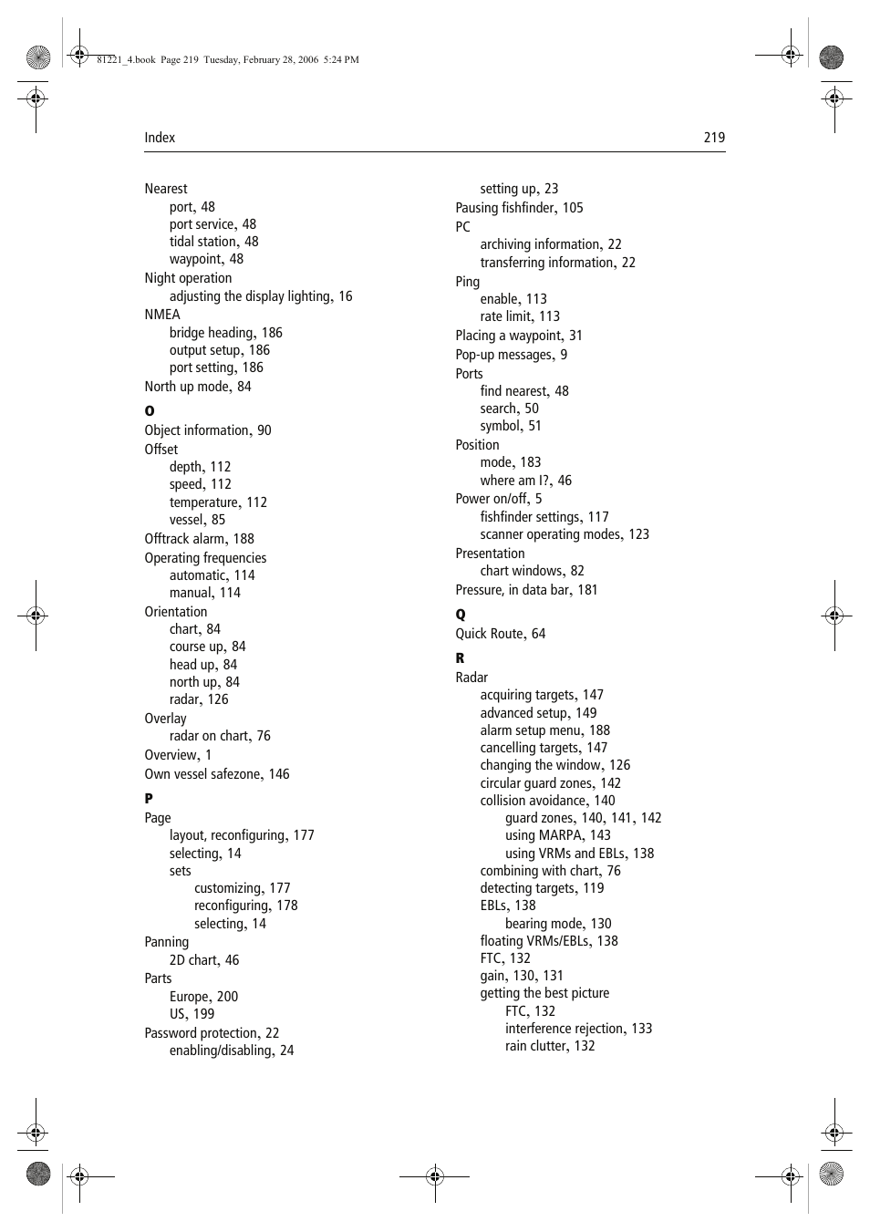 Raymarine C Series User Manual | Page 233 / 244
