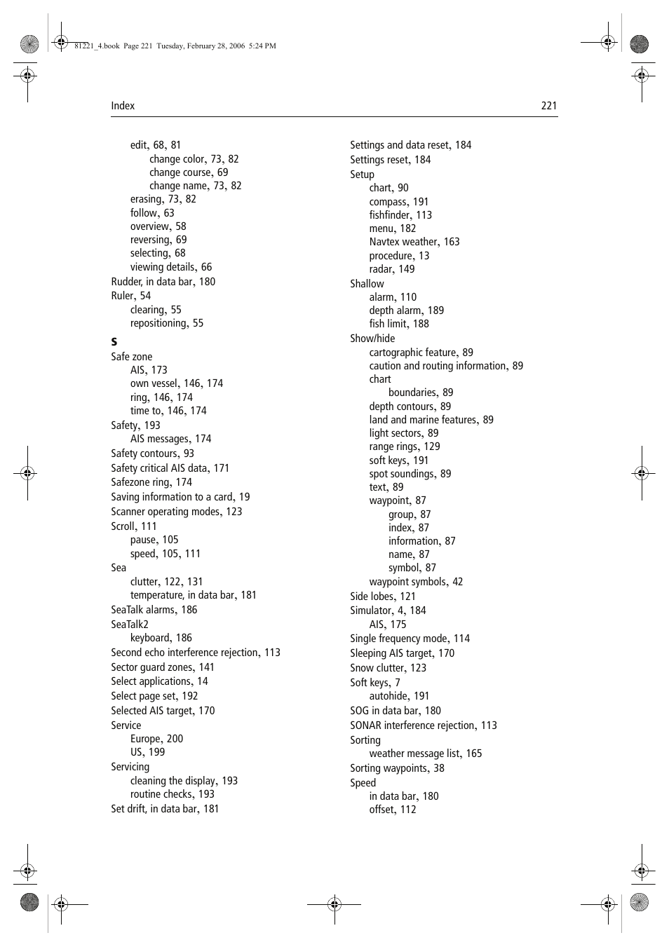 Raymarine C Series User Manual | Page 235 / 244