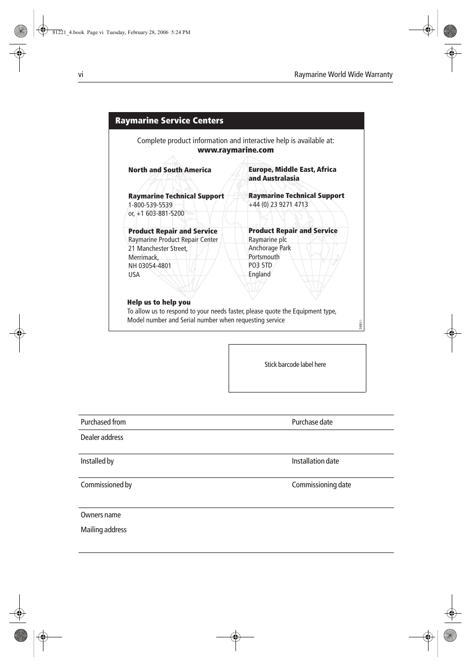 Raymarine C Series User Manual | Page 244 / 244