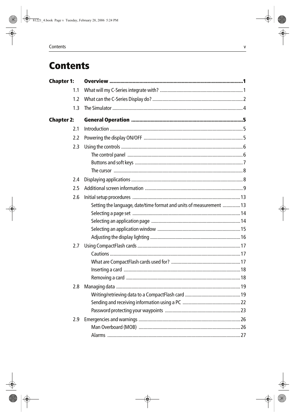 Raymarine C Series User Manual | Page 7 / 244