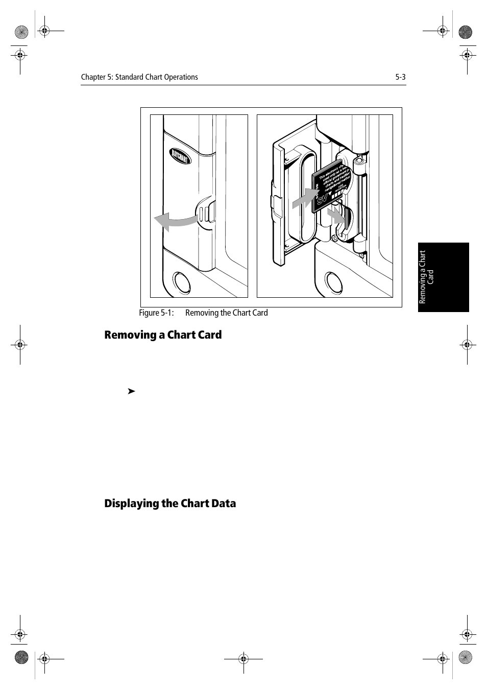 Removing a chart card, Displaying the chart data | Raymarine hsb2 PLUS Series User Manual | Page 101 / 246