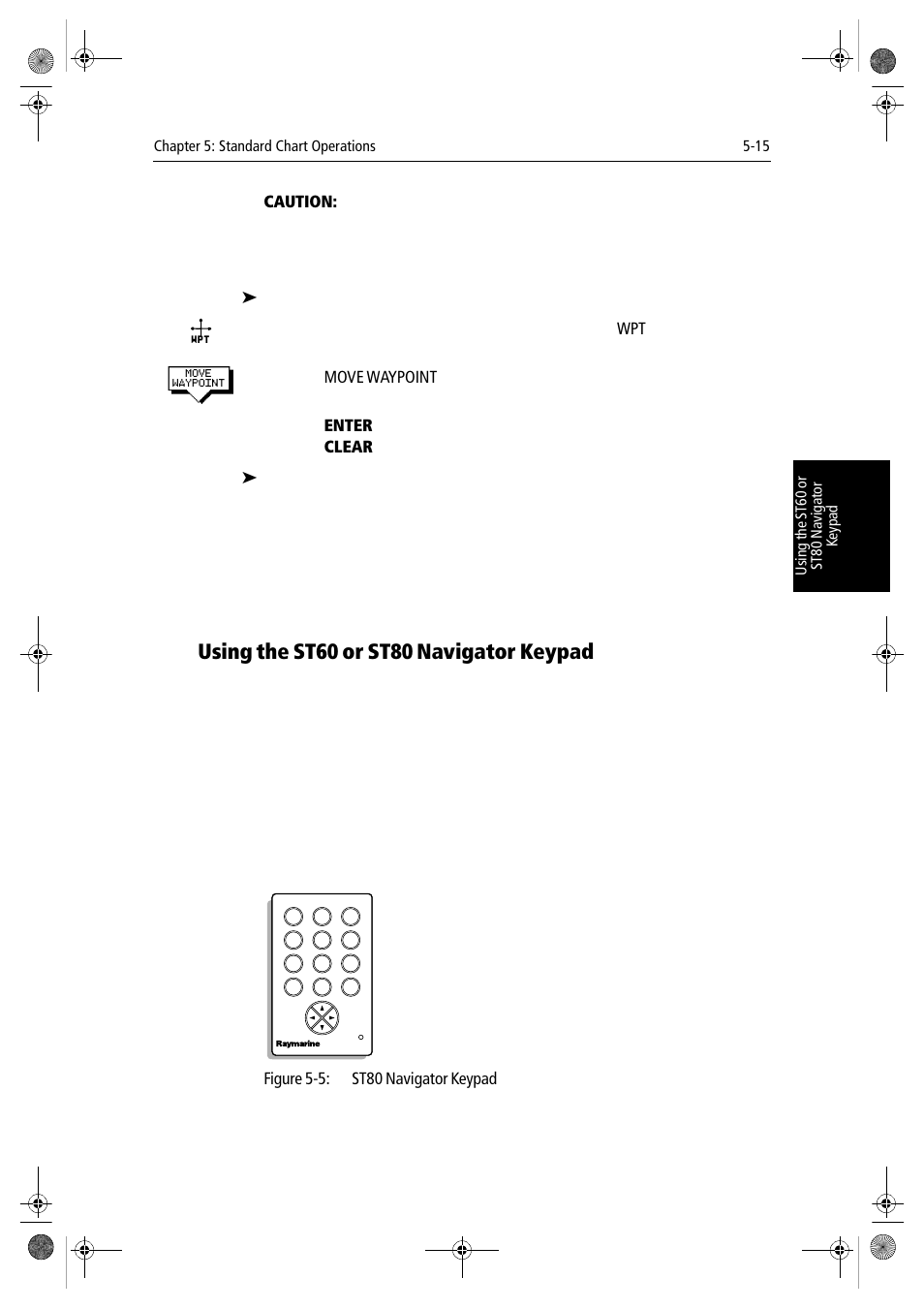 Using the st60 or st80 navigator keypad | Raymarine hsb2 PLUS Series User Manual | Page 113 / 246