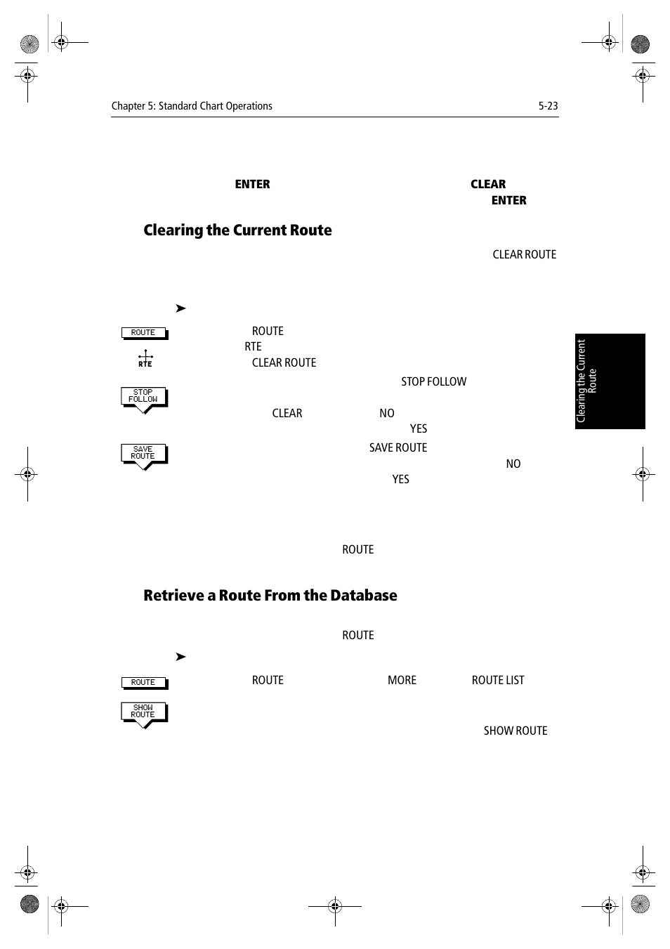 Clearing the current route, Retrieve a route from the database | Raymarine hsb2 PLUS Series User Manual | Page 121 / 246