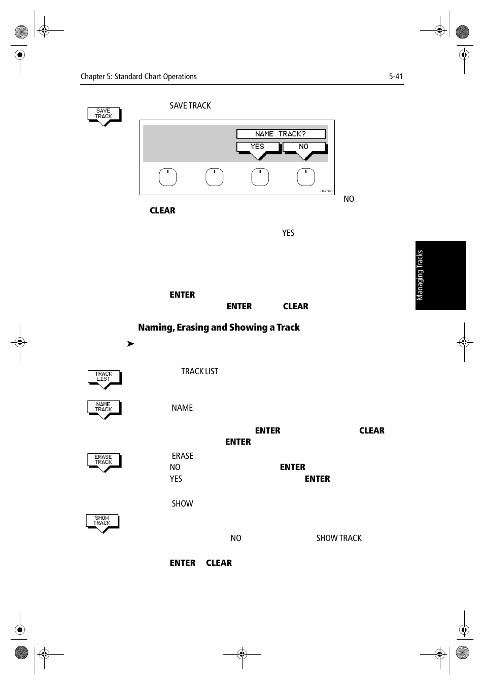 Naming, erasing and showing a track | Raymarine hsb2 PLUS Series User Manual | Page 139 / 246