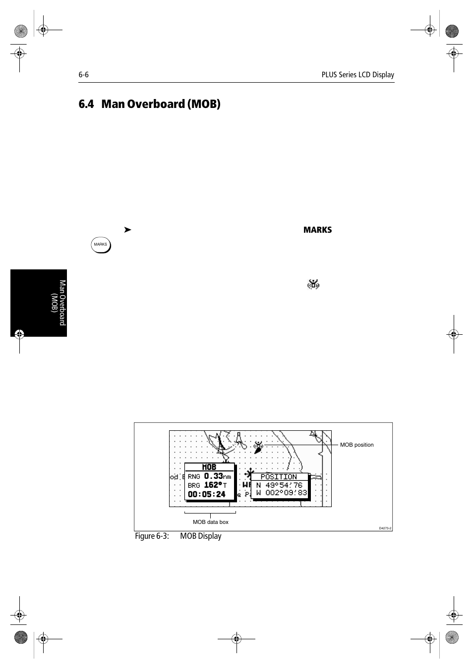 4 man overboard (mob) | Raymarine hsb2 PLUS Series User Manual | Page 146 / 246