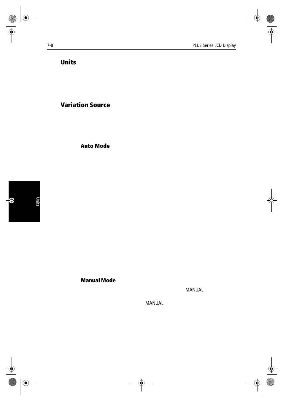 Units, Variation source, Manual mode | Raymarine hsb2 PLUS Series User Manual | Page 160 / 246