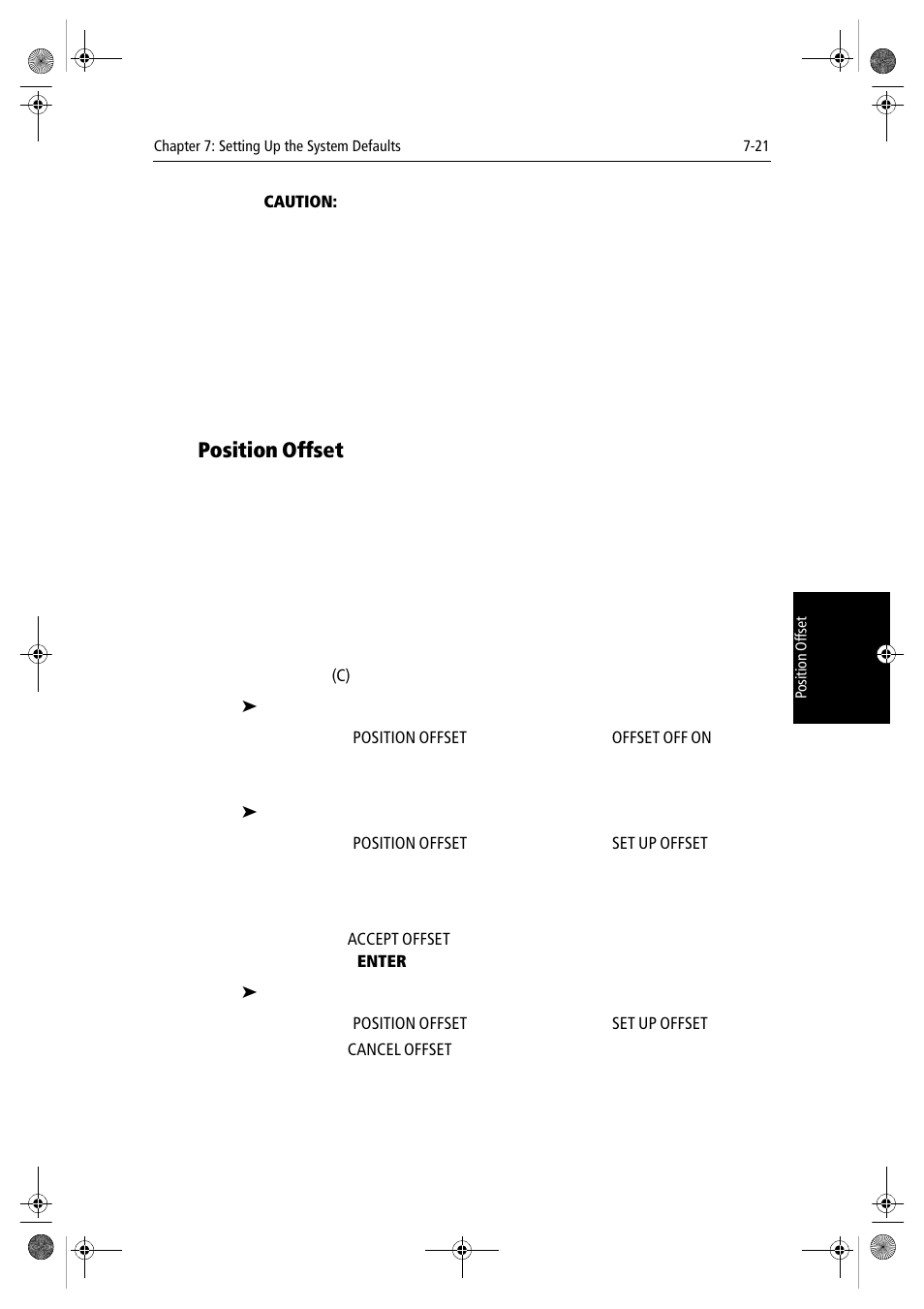 Position offset | Raymarine hsb2 PLUS Series User Manual | Page 173 / 246