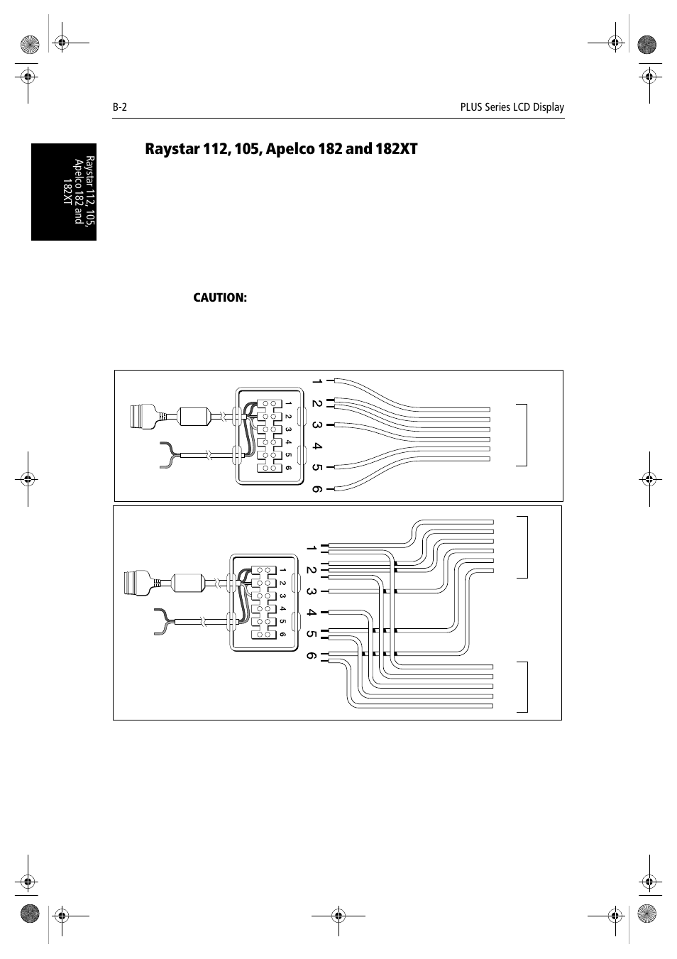 Raystar 112, 105, apelco 182 and 182xt | Raymarine hsb2 PLUS Series User Manual | Page 218 / 246
