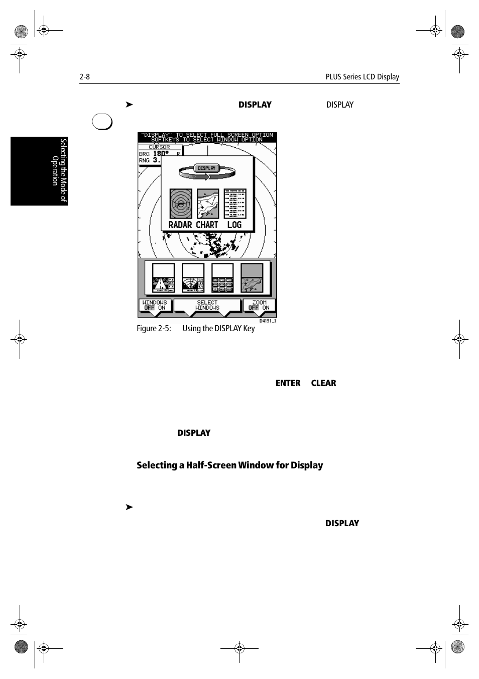 Selecting a half-screen window for display | Raymarine hsb2 PLUS Series User Manual | Page 40 / 246