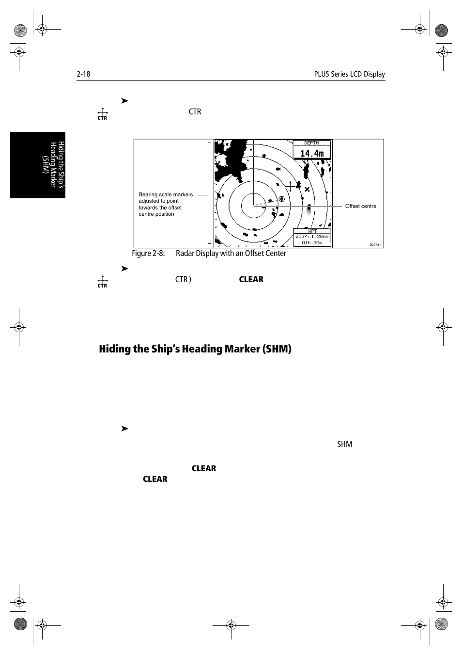 Hiding the ship’s heading marker (shm) | Raymarine hsb2 PLUS Series User Manual | Page 50 / 246