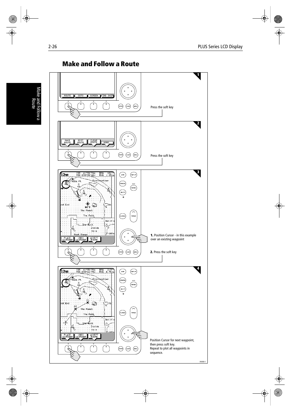 Make and follow a route, 26 hsb | Raymarine hsb2 PLUS Series User Manual | Page 58 / 246