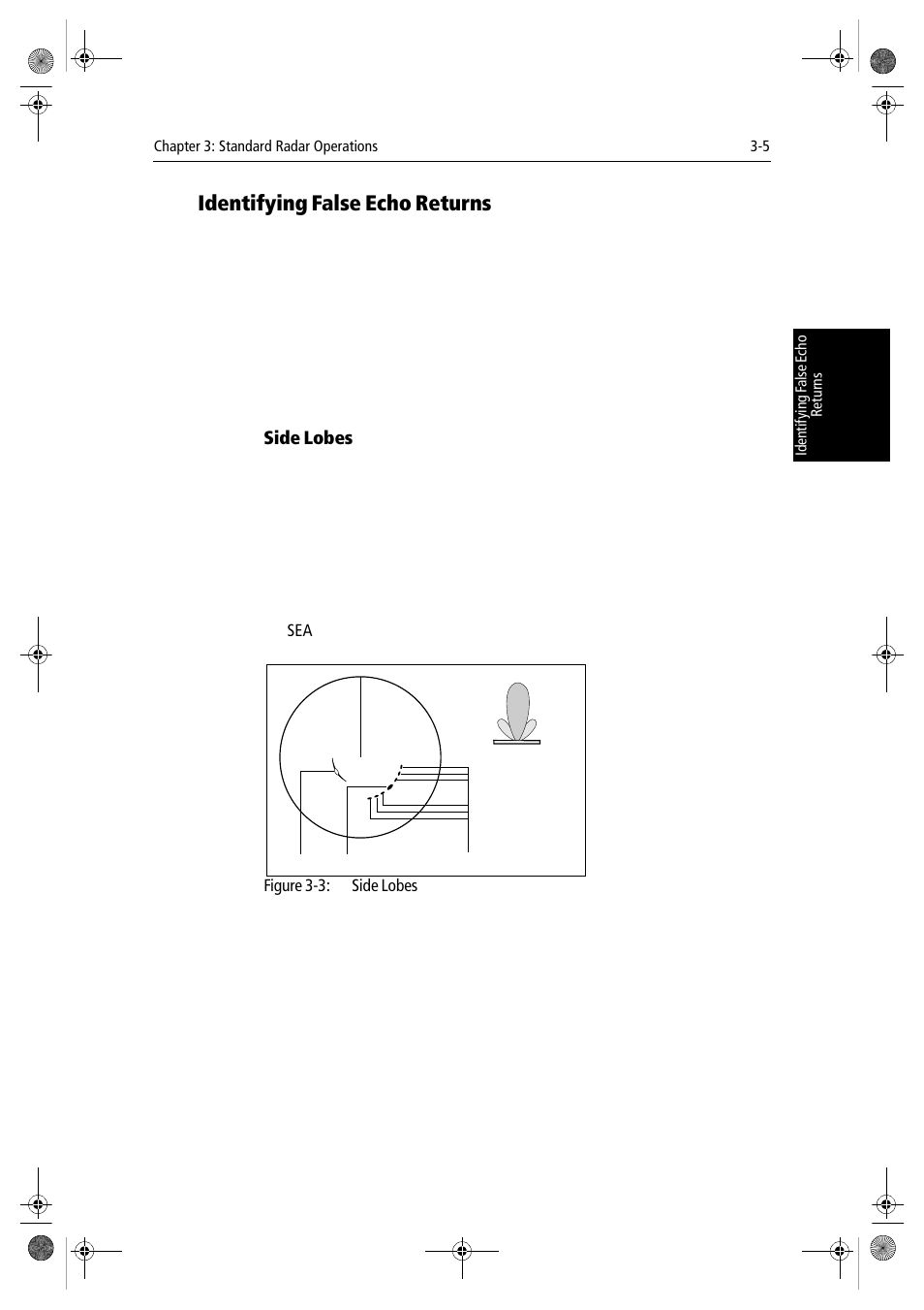 Identifying false echo returns, Side lobes | Raymarine hsb2 PLUS Series User Manual | Page 69 / 246