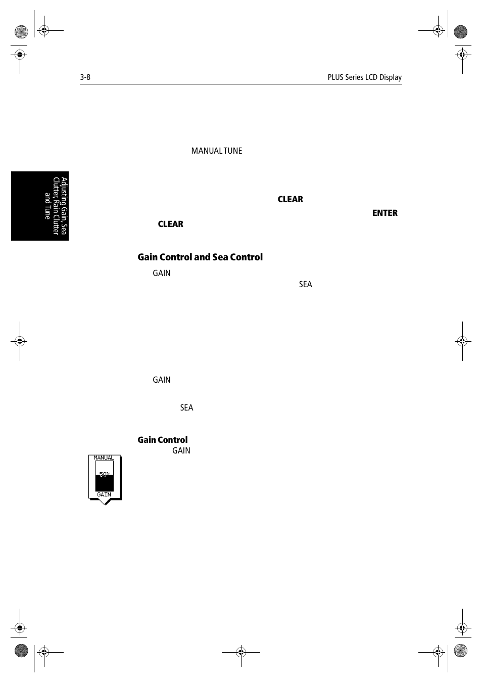 Gain control and sea control, Gain control | Raymarine hsb2 PLUS Series User Manual | Page 72 / 246