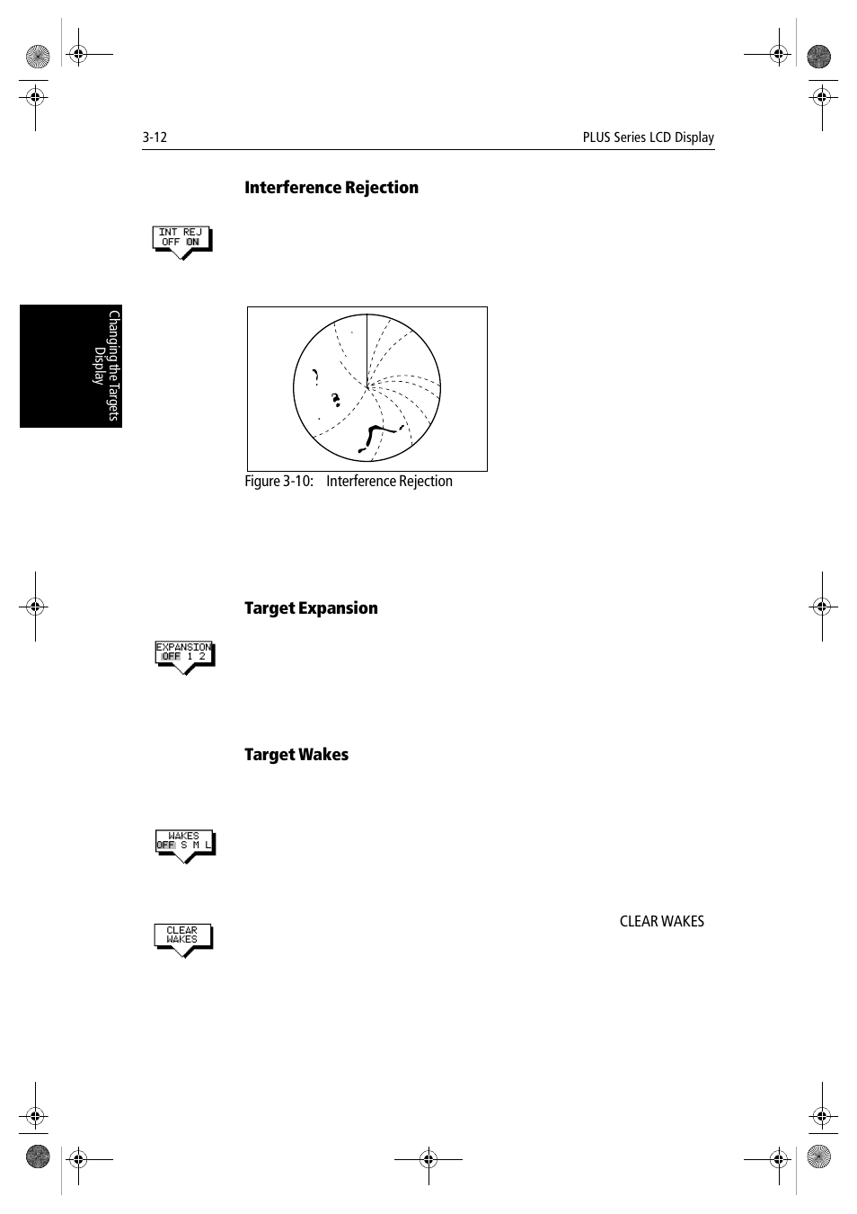 Interference rejection, Target expansion, Target wakes | Raymarine hsb2 PLUS Series User Manual | Page 76 / 246