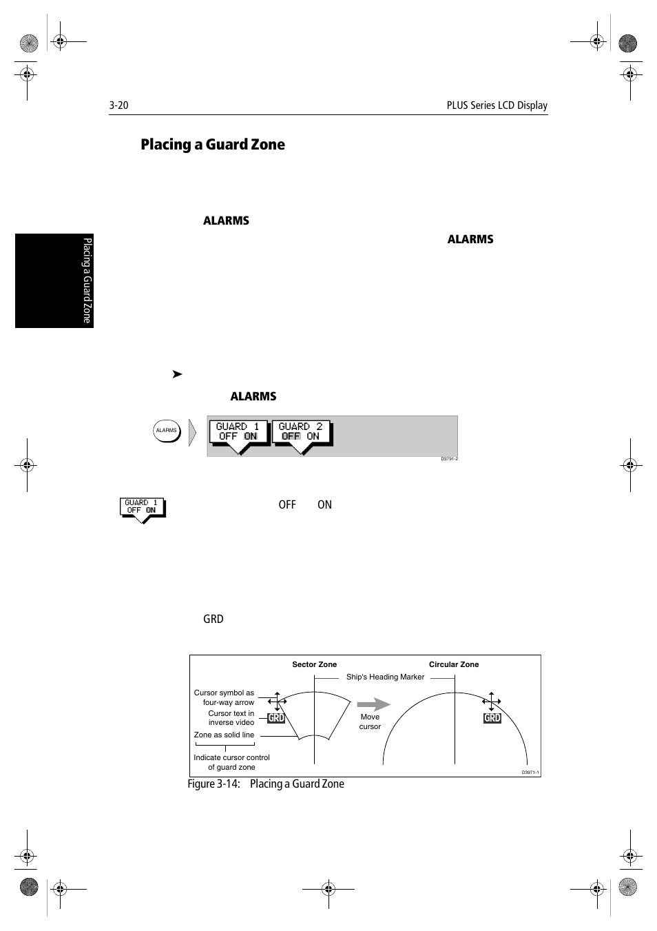 Placing a guard zone | Raymarine hsb2 PLUS Series User Manual | Page 84 / 246