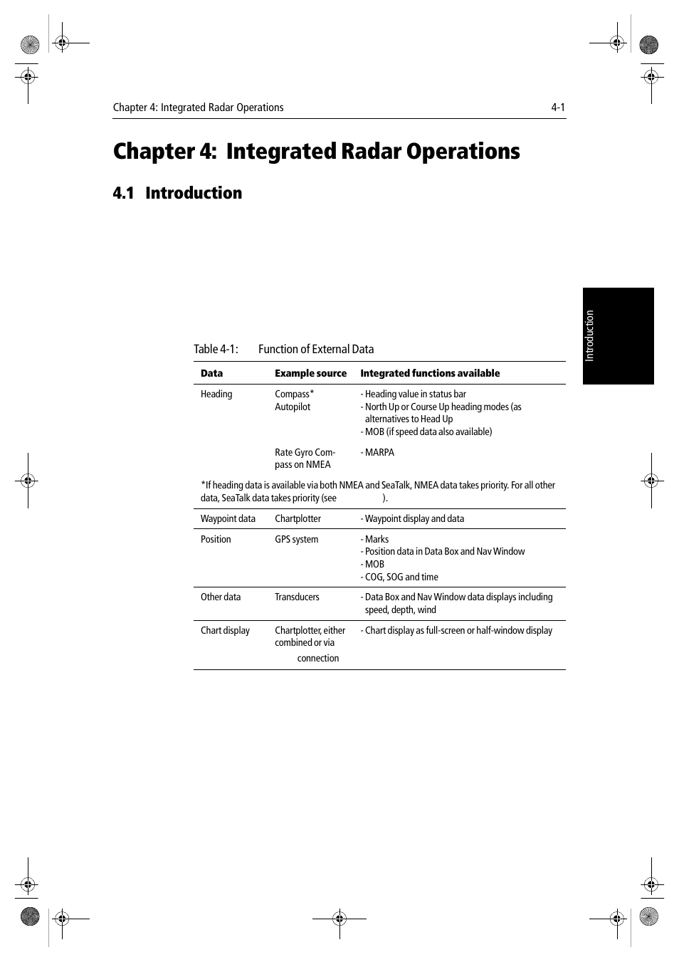 Chapter 4: integrated radar operations, 1 introduction, Chapter 4:integrated radar operations | Chapter 4 | Raymarine hsb2 PLUS Series User Manual | Page 93 / 246