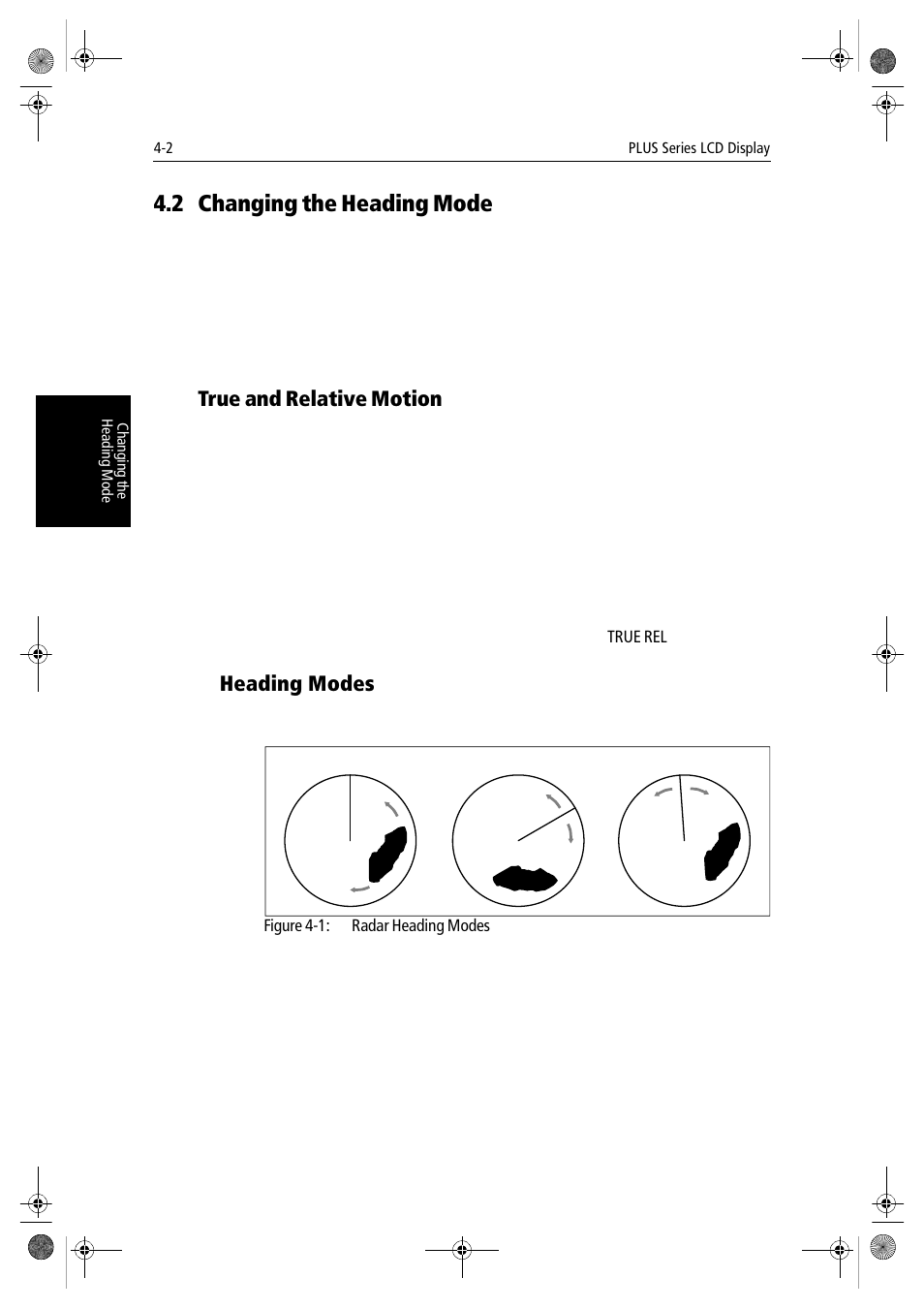 2 changing the heading mode, True and relative motion, Heading modes | Raymarine hsb2 PLUS Series User Manual | Page 94 / 246