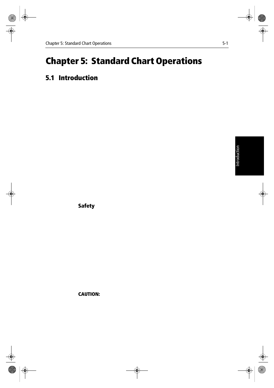 Chapter 5: standard chart operations, 1 introduction, Safety | Chapter 5 | Raymarine hsb2 PLUS Series User Manual | Page 99 / 246