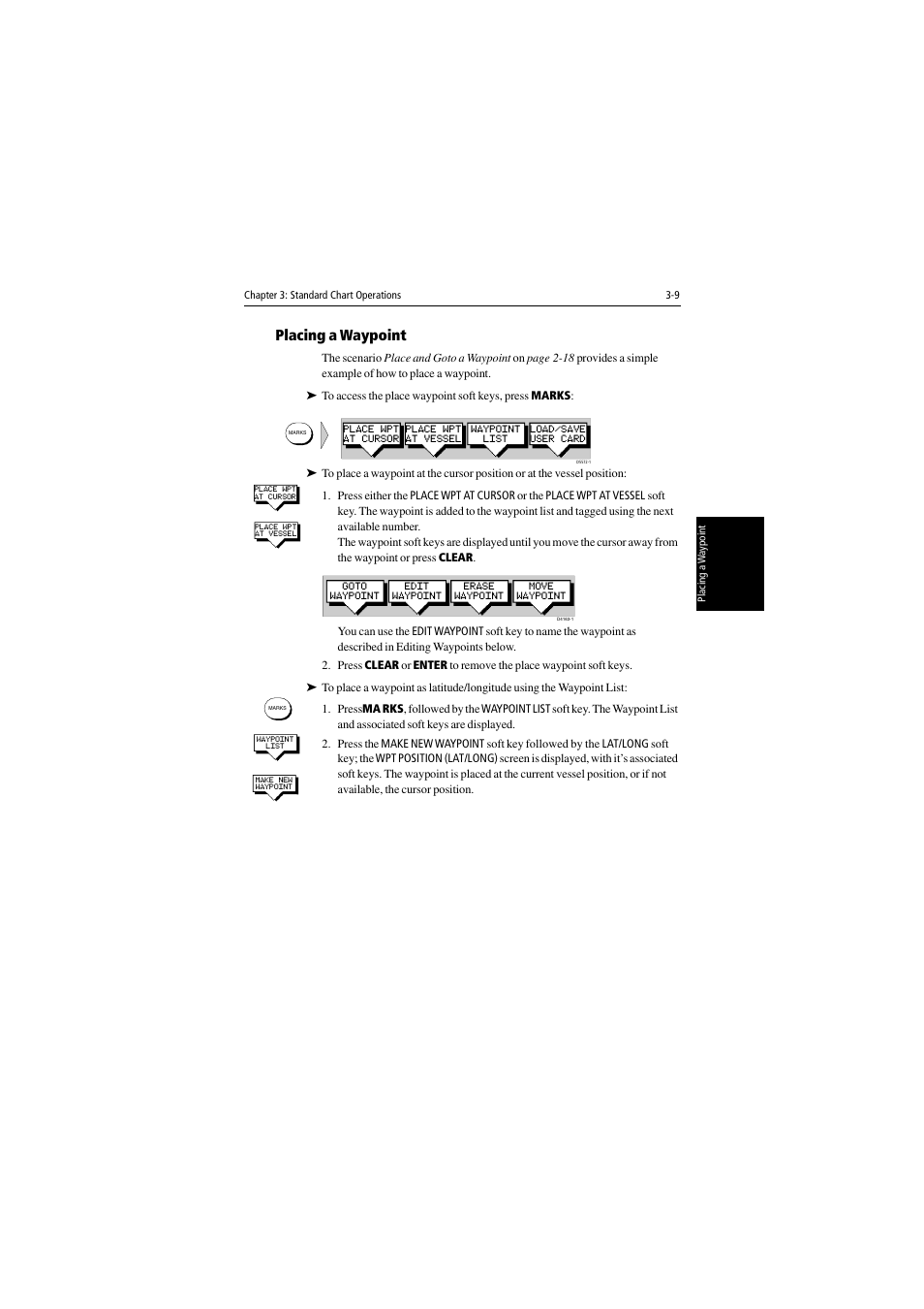 Placing a waypoint | Raymarine 530 User Manual | Page 57 / 170