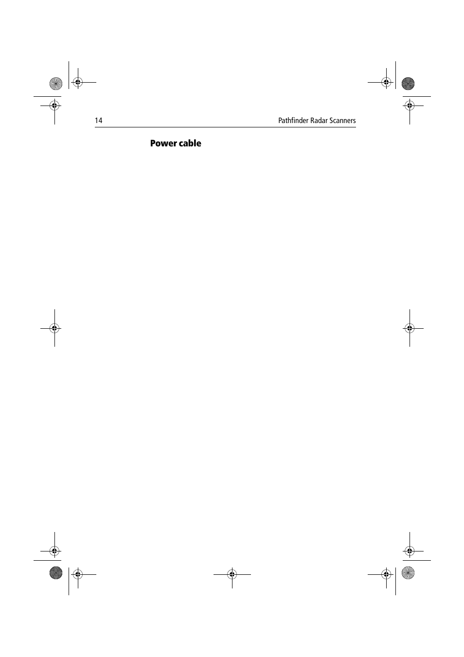 Power cable | Raymarine Radar Scanner User Manual | Page 22 / 66