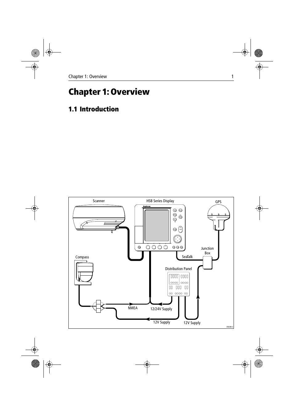 Chapter 1: overview, 1 introduction, Chapter 1 | Overview 1.1, Introduction | Raymarine Radar Scanner User Manual | Page 9 / 66