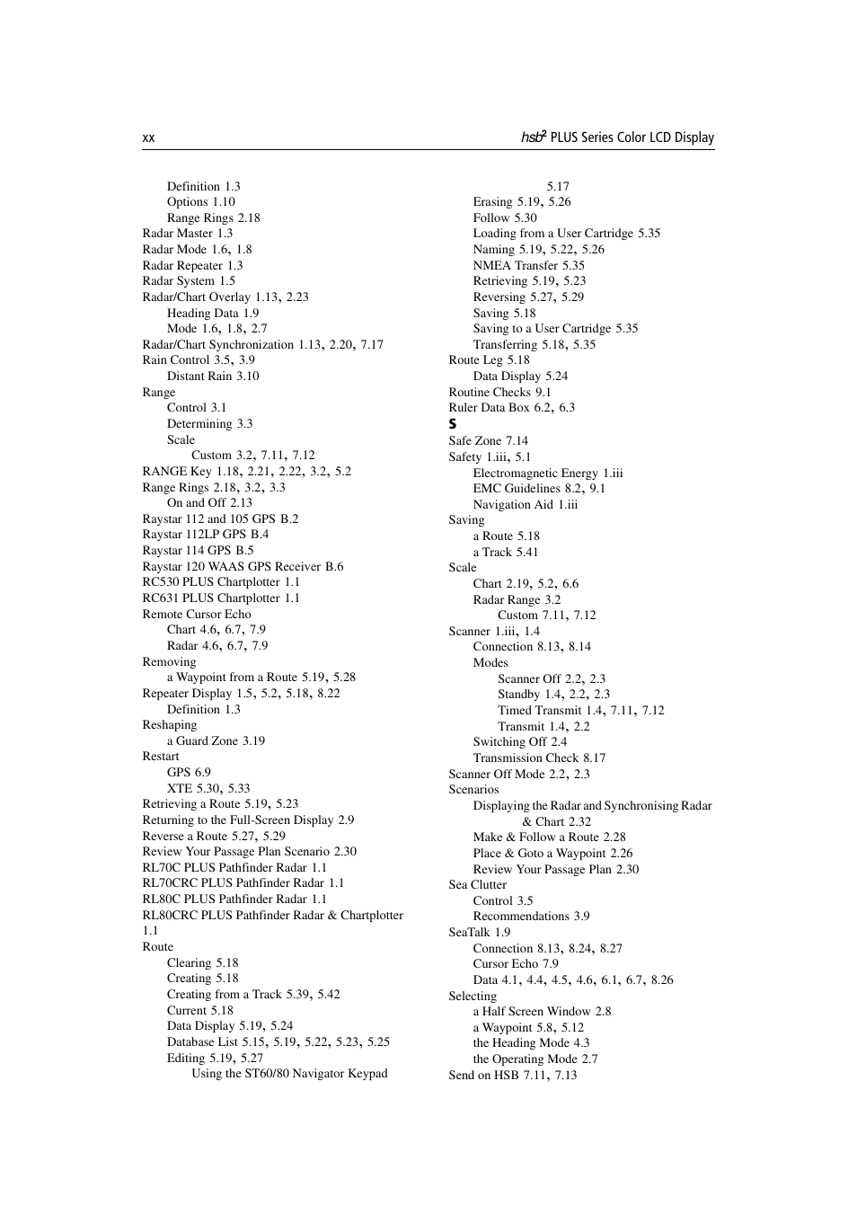 Raymarine Radar equipment Raychart Chartplotter RC530 PLUS User Manual | Page 244 / 248