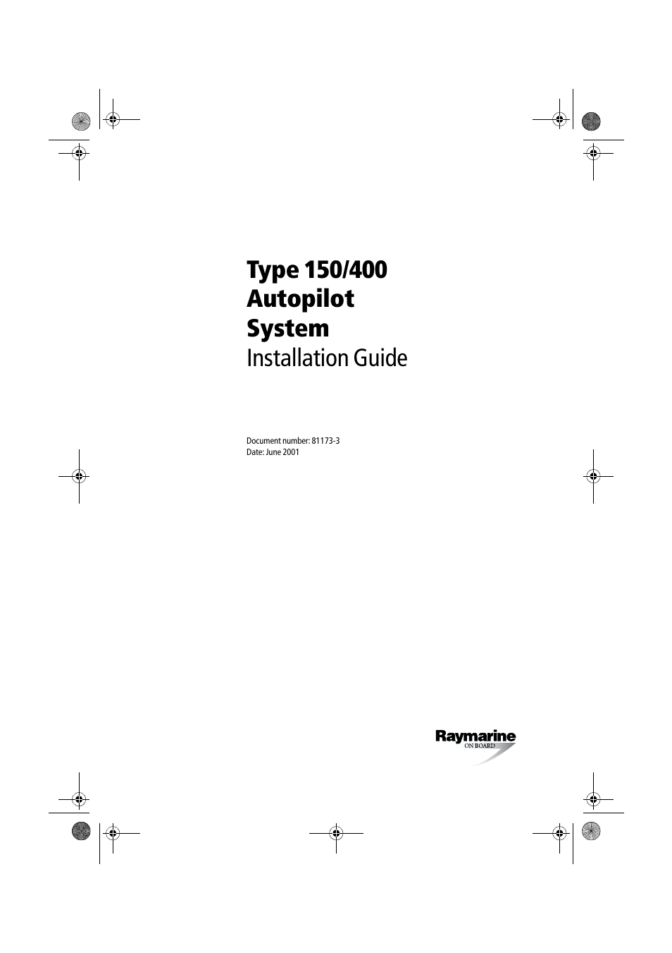 Raymarine 150/400 User Manual | 64 pages