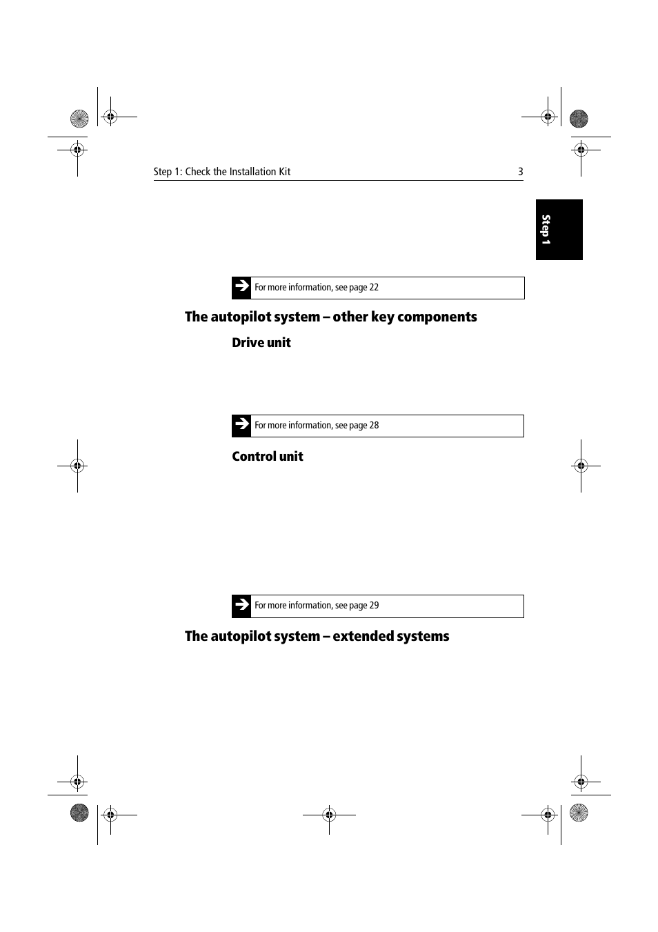 The autopilot system – other key components, Drive unit, Control unit | The autopilot system – extended systems | Raymarine 150/400 User Manual | Page 11 / 64