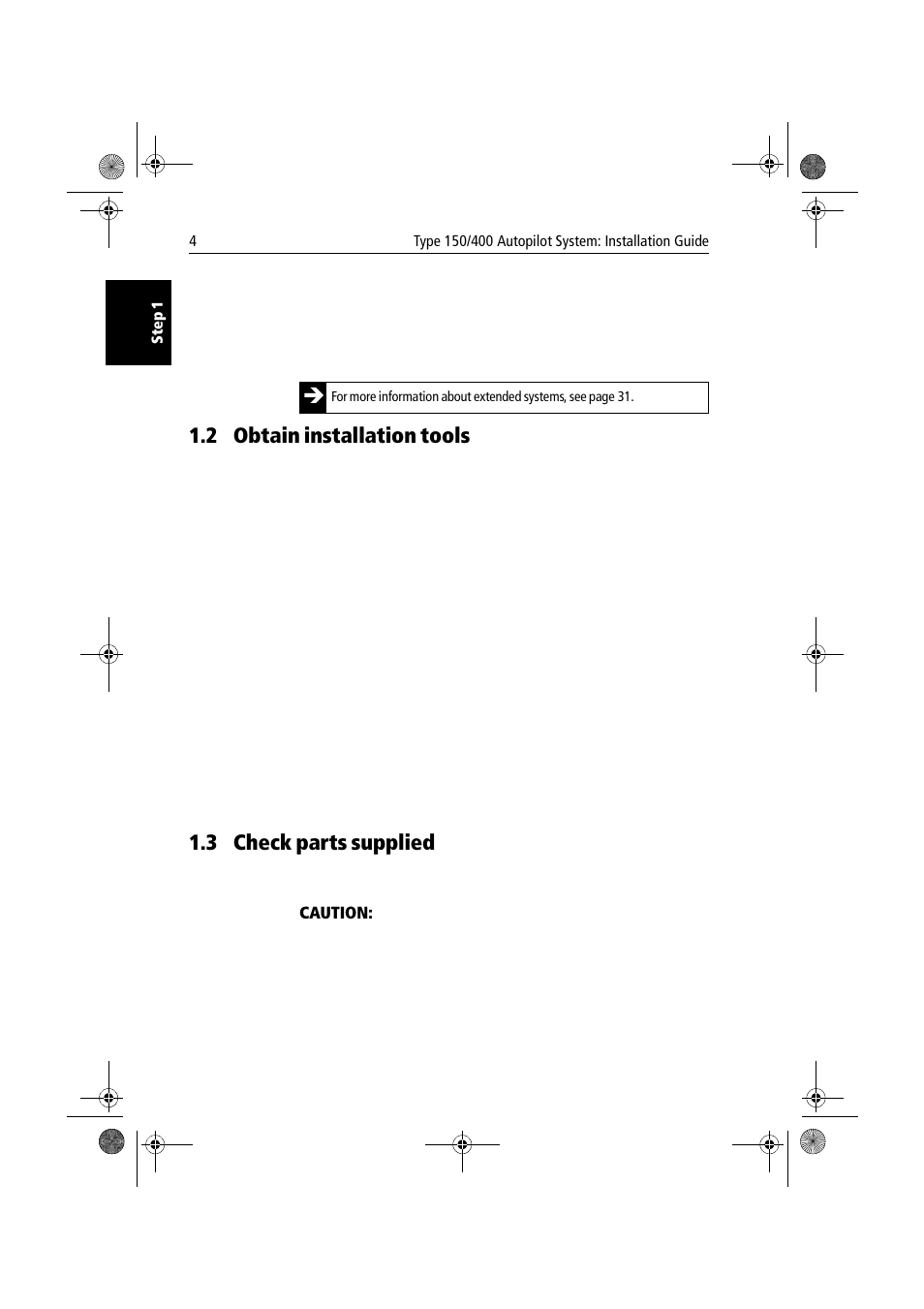 2 obtain installation tools, 3 check parts supplied | Raymarine 150/400 User Manual | Page 12 / 64