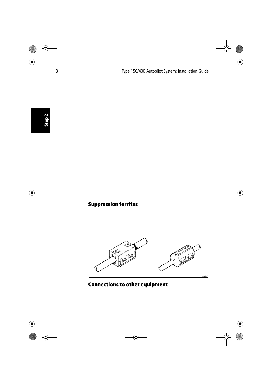 Suppression ferrites, Connections to other equipment | Raymarine 150/400 User Manual | Page 16 / 64