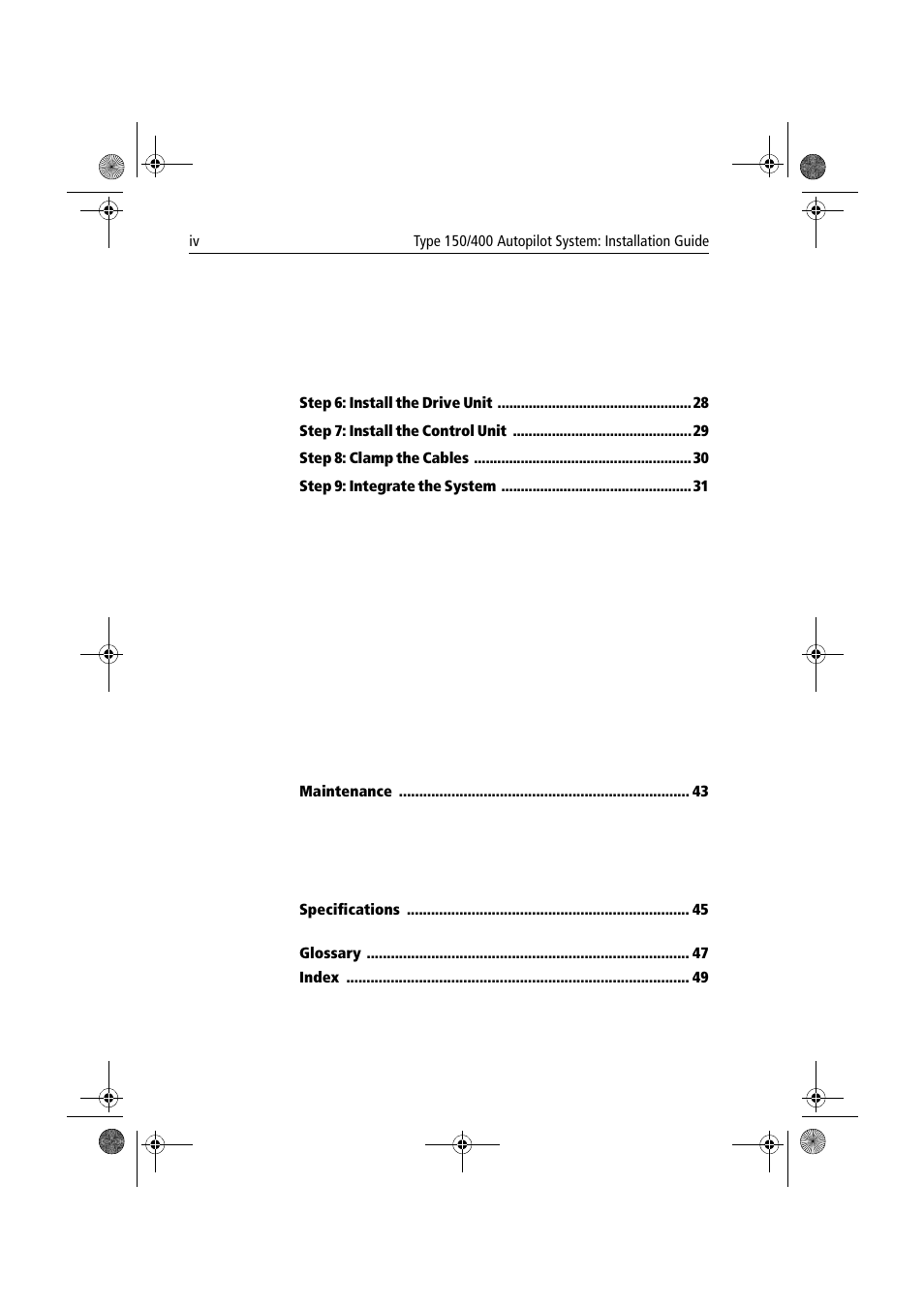 Raymarine 150/400 User Manual | Page 4 / 64