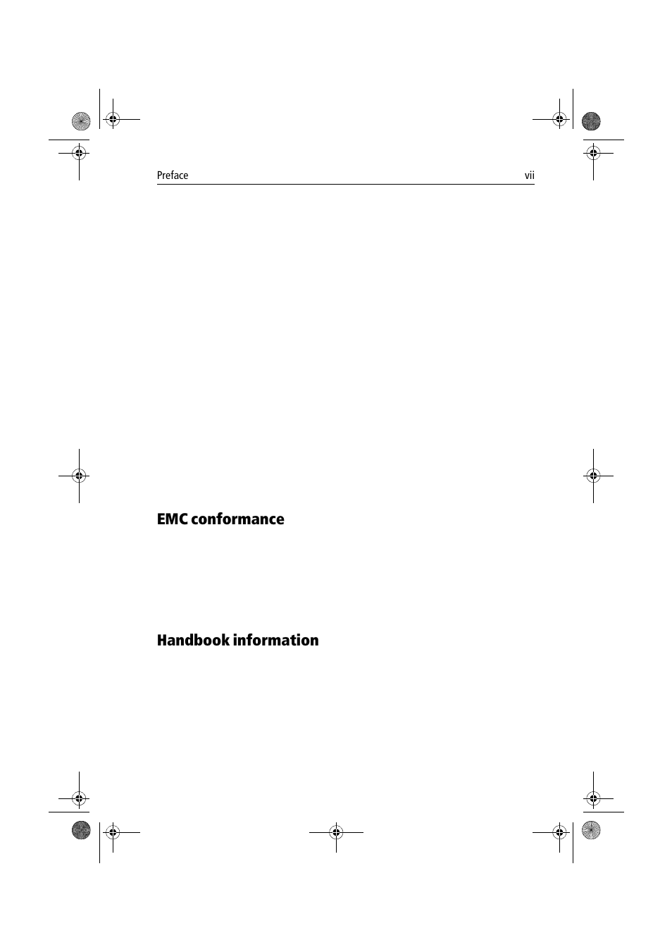 Emc conformance, Handbook information | Raymarine 150/400 User Manual | Page 7 / 64